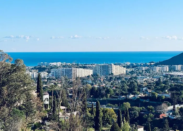 Les Amandines 110 M2 Swimming Pool, Sea View Air Conditioning Villa Mandelieu