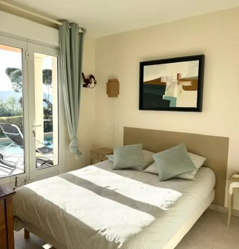 Villa Les Amandines 110 M2 Swimming Pool, Sea View Air Conditioning Mandelieu