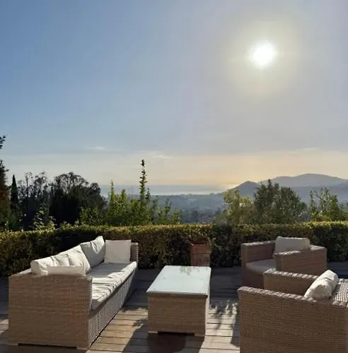 Les Amandines 110 M2 Swimming Pool, Sea View Air Conditioning Villa Mandelieu