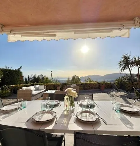 Les Amandines 110 M2 Swimming Pool, Sea View Air Conditioning Villa Mandelieu